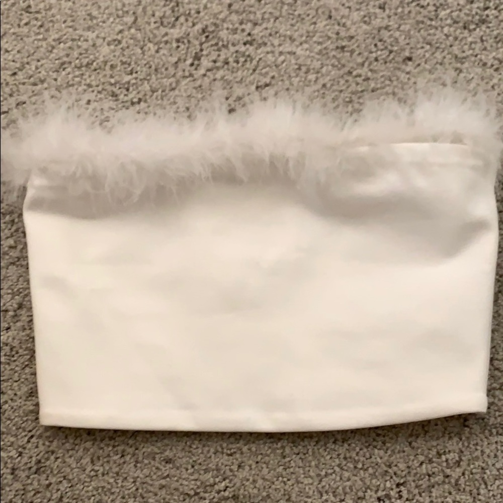 REVOLVE superdown fluffy top!